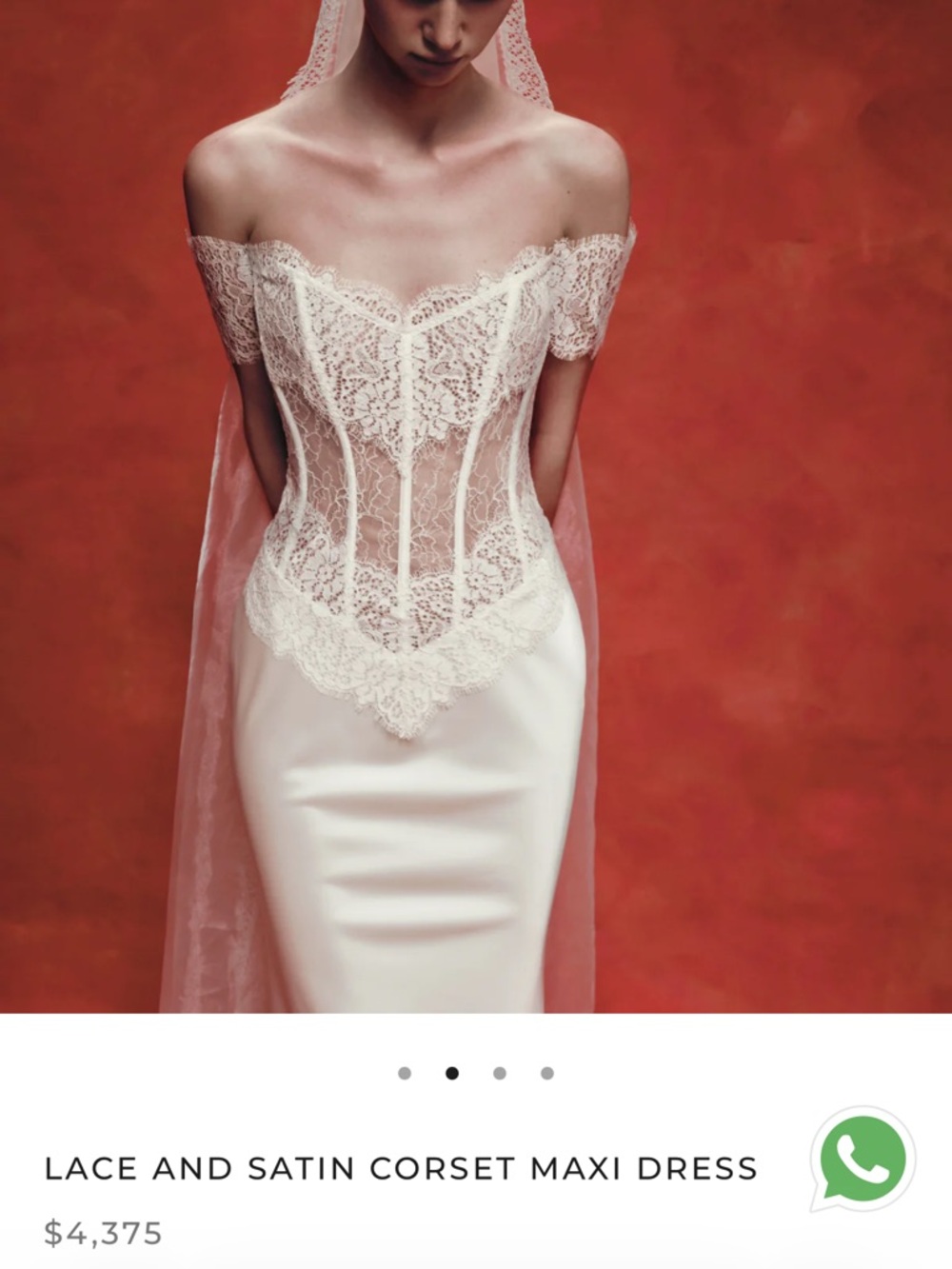 RASARIO Off-Shoulder Corset Maxi Dress in White